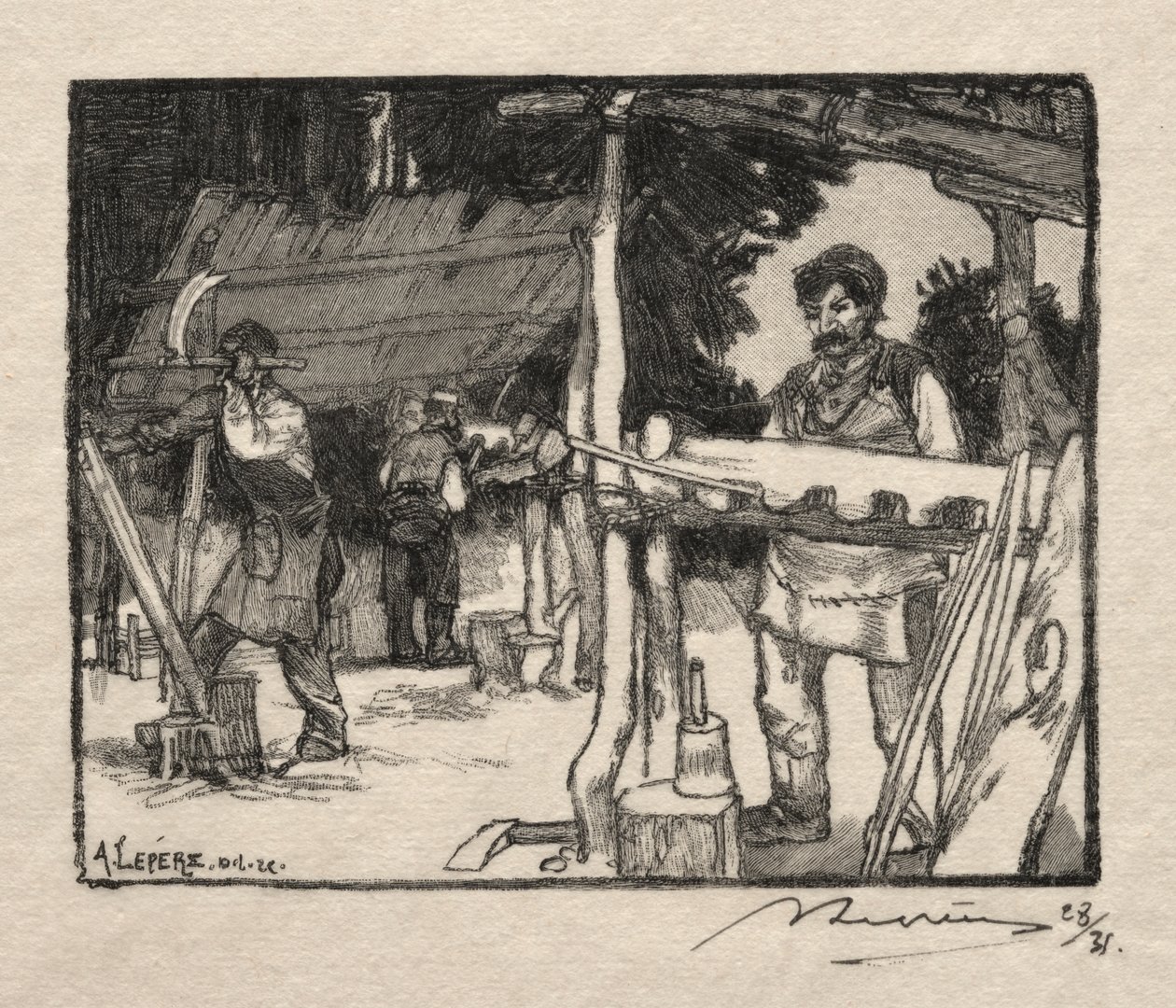 Lamellmakeren av Auguste Louis Lepère
