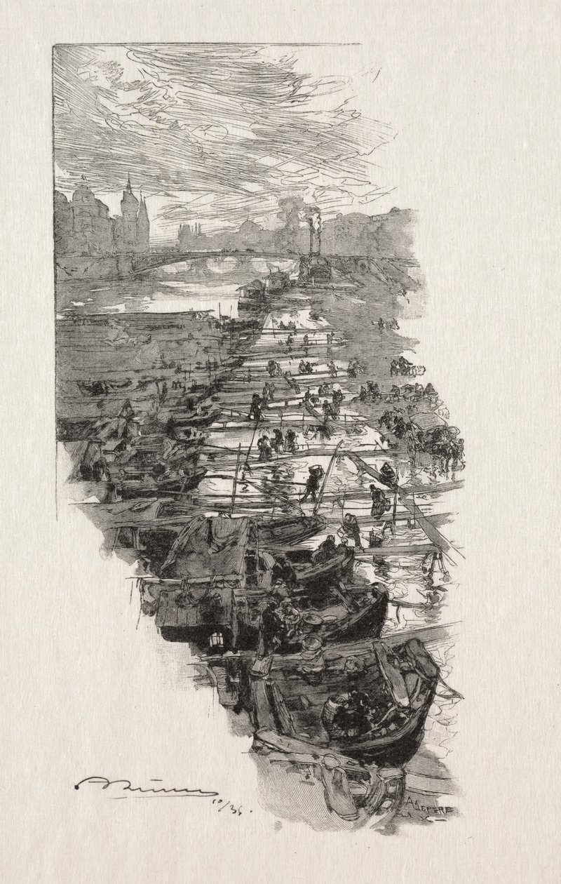 Eplemarkedet. av Auguste Louis Lepère
