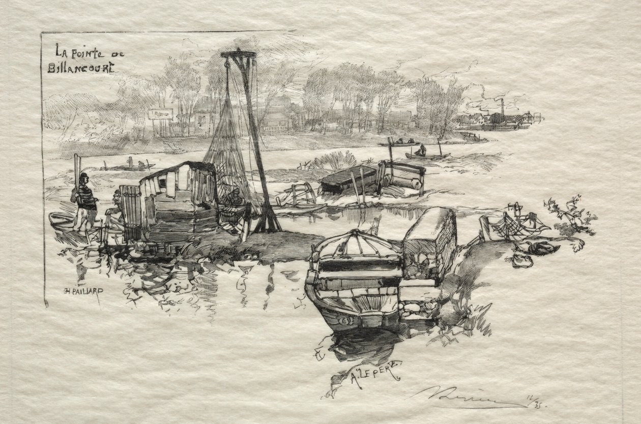 Poenget med Billancourt. av Auguste Louis Lepère