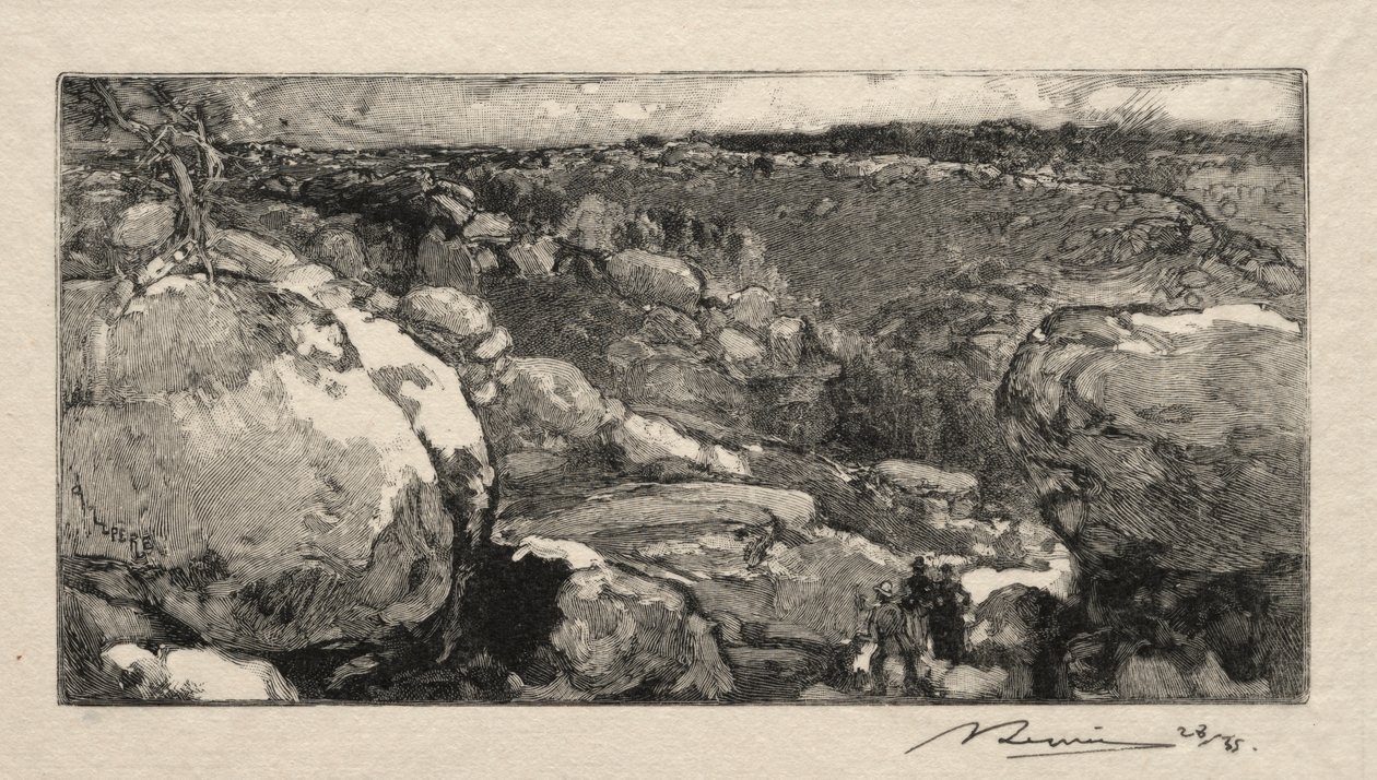 Long-Rocher-sirkuset av Auguste Louis Lepère