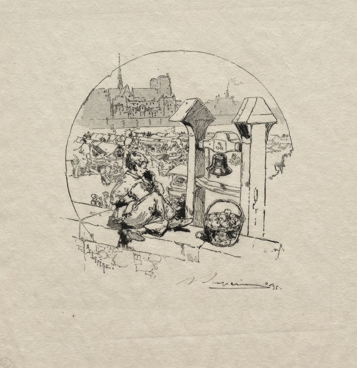 Apple Market, nr. 2 av Auguste Louis Lepère