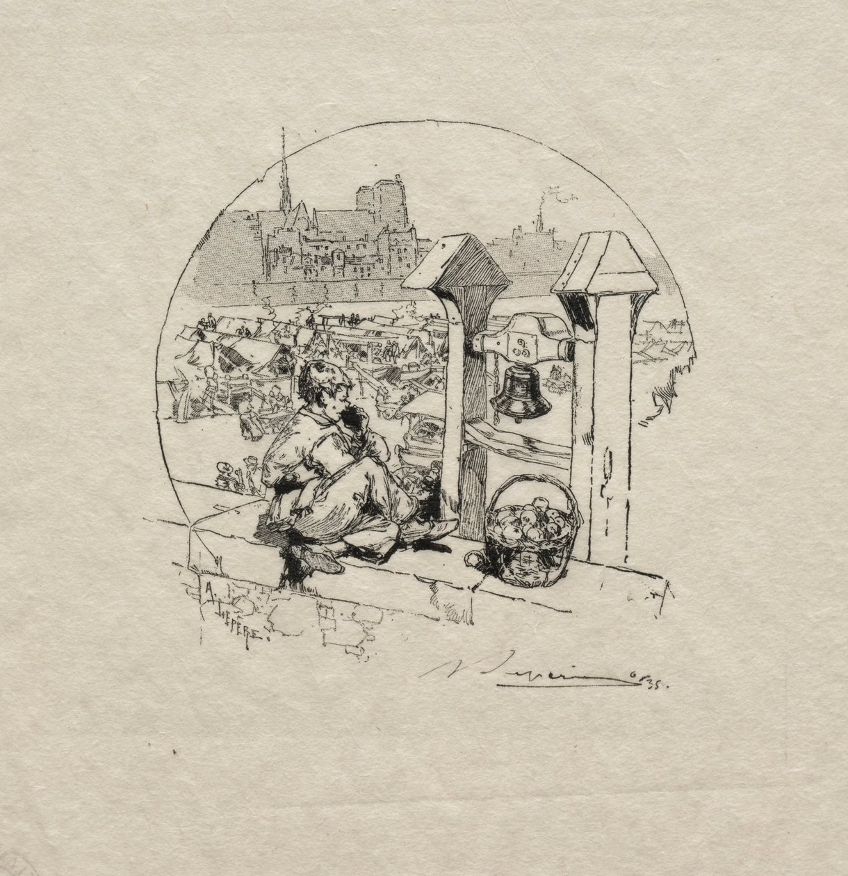 Apple Market, nr. 2. av Auguste Louis Lepère