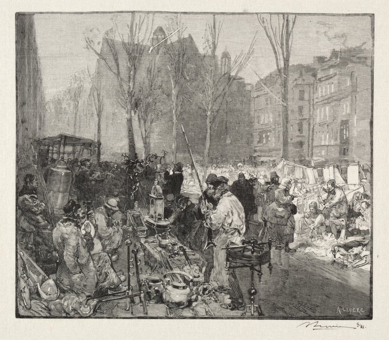 Skrapmarked av Auguste Louis Lepère