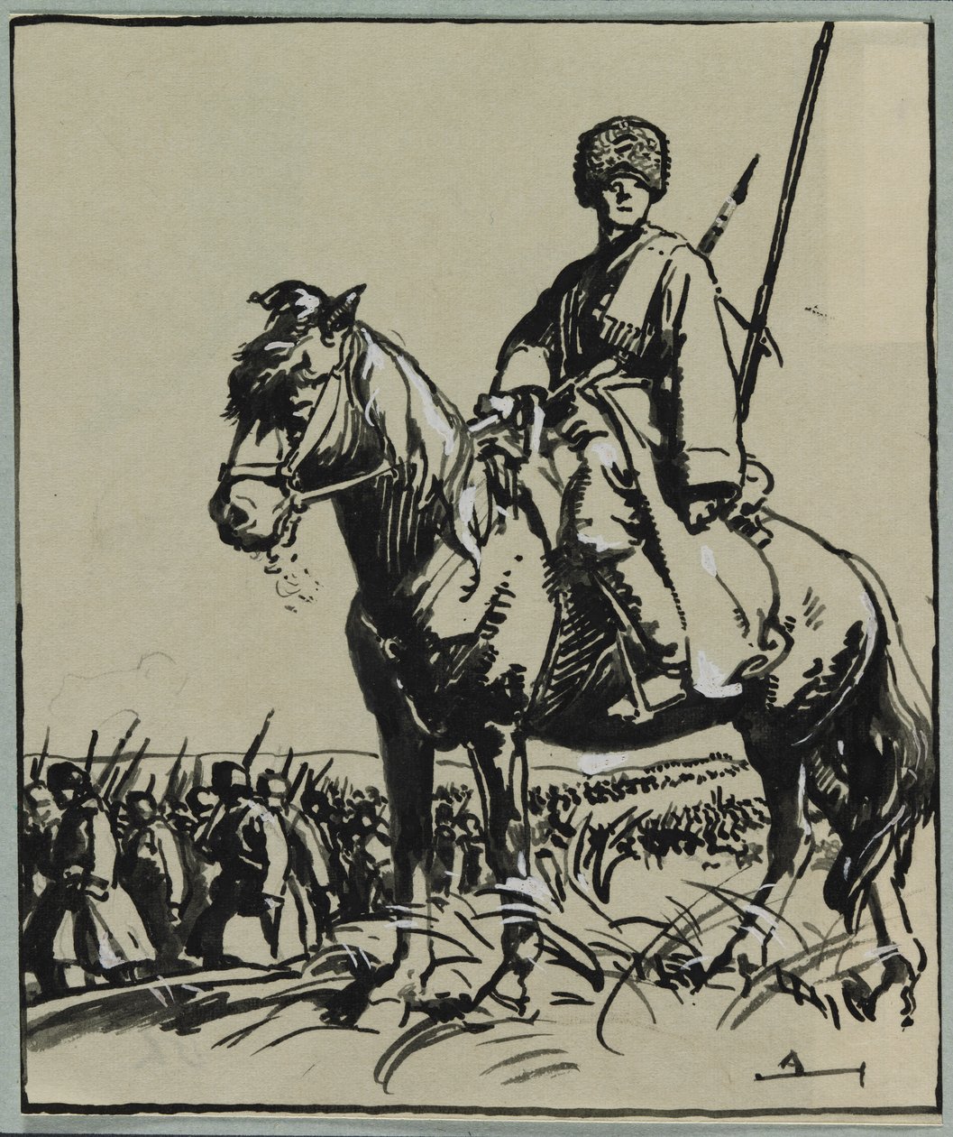 Kosakkoffiser, 1914. av Auguste Louis Lepère