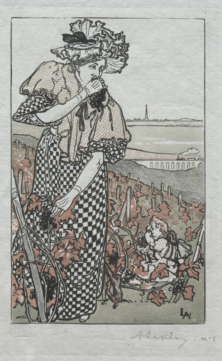 Paris Almanac, 1897: Høst, 1897. av Auguste Louis Lepère
