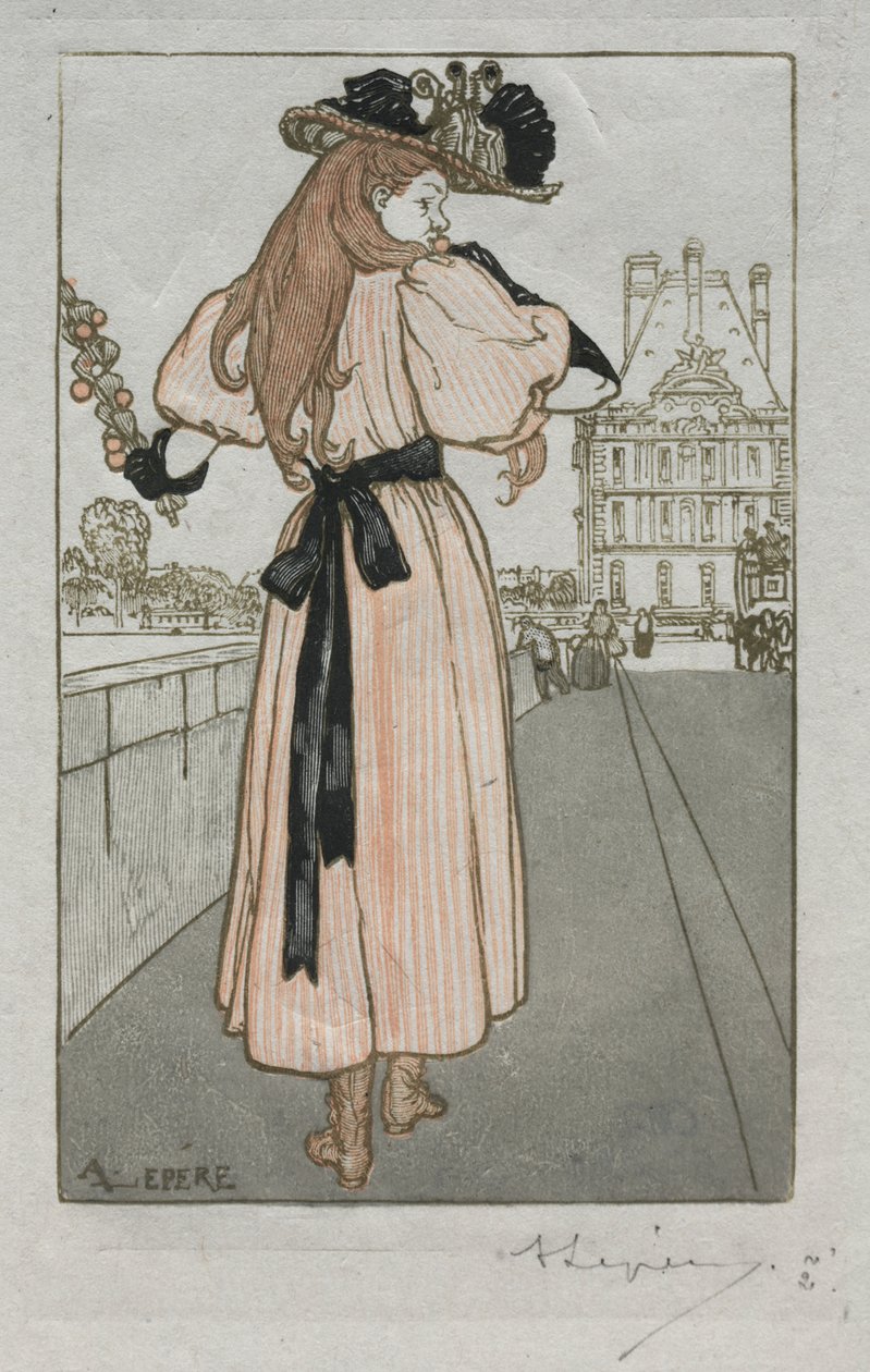 Paris Almanac, 1897: Vår av Auguste Louis Lepère
