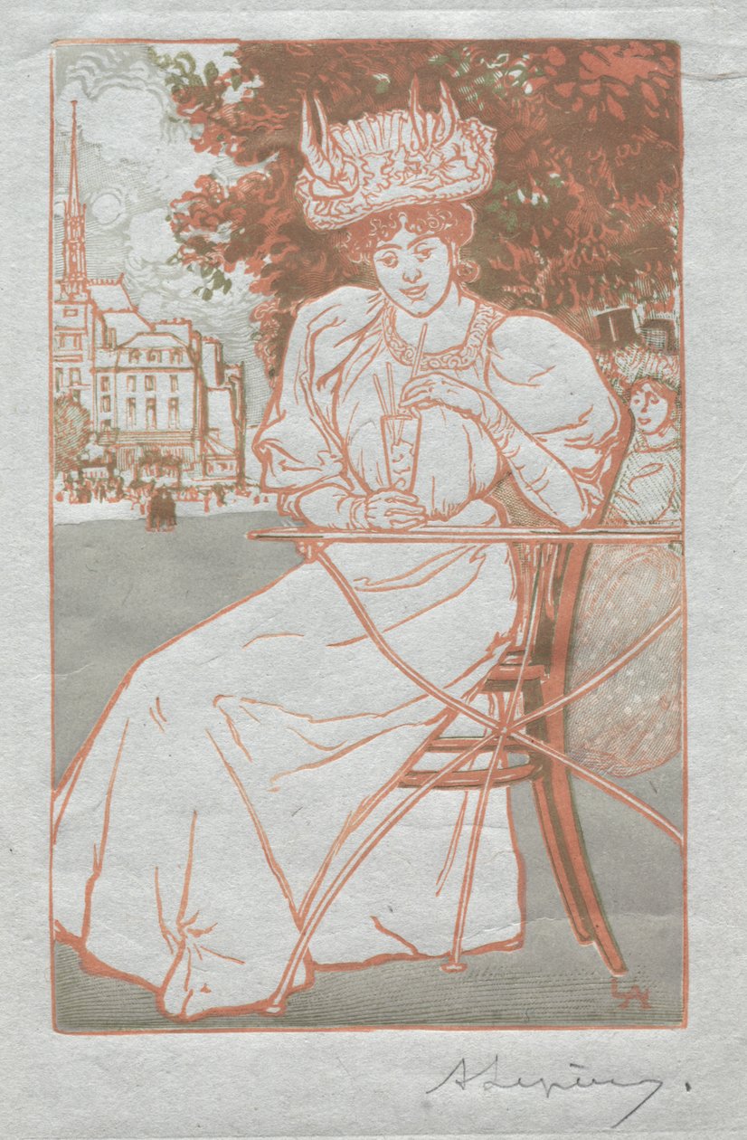 Paris Almanac, 1897: Sommer av Auguste Louis Lepère