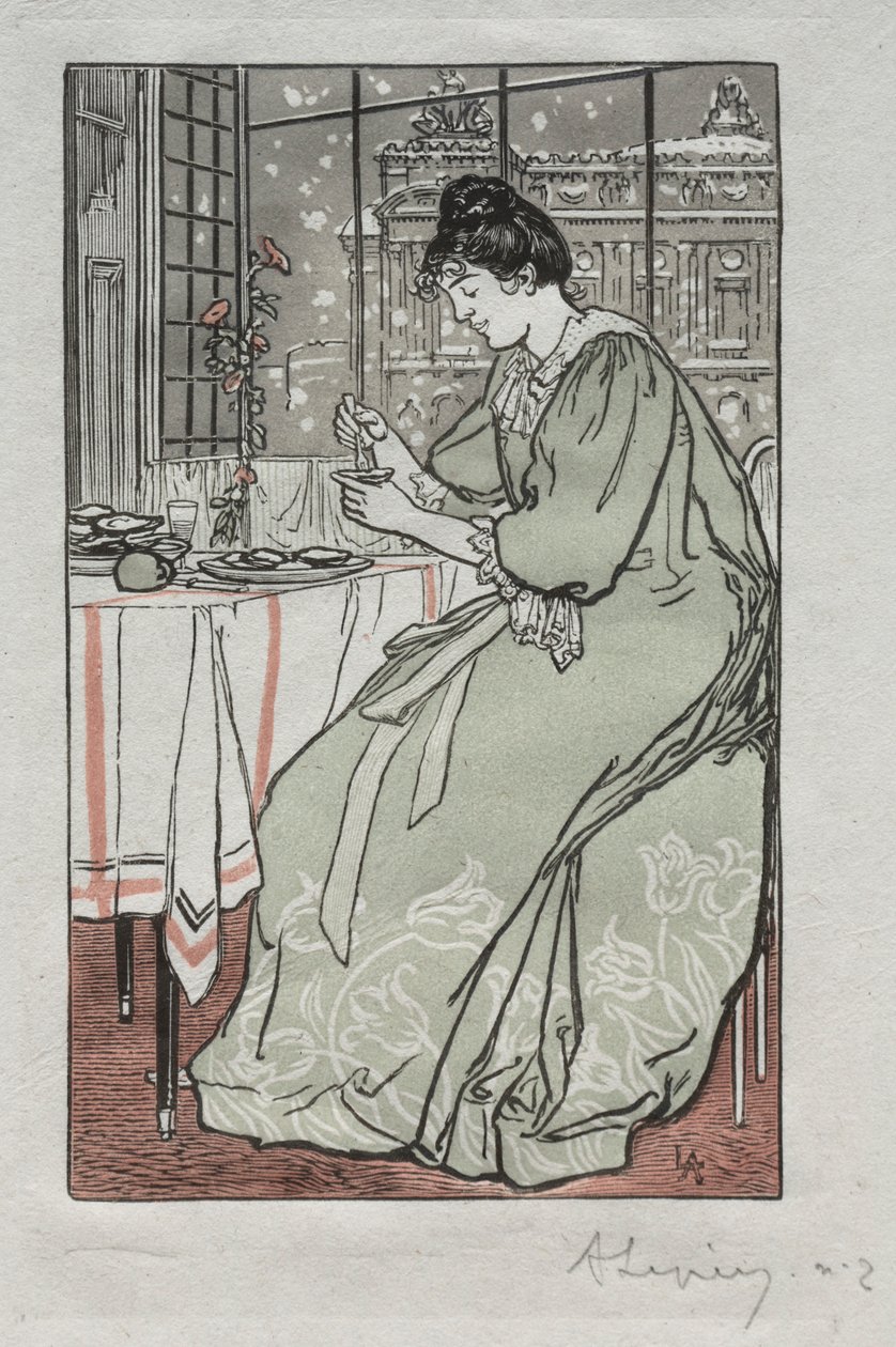 Paris Almanac, 1897: Vinter, 1897. av Auguste Louis Lepère