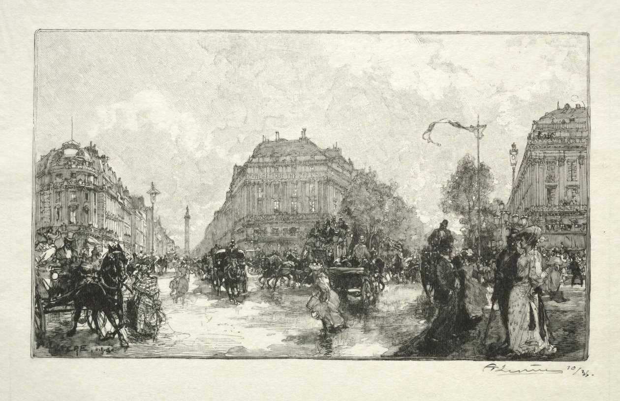 Operahuset, 1890. av Auguste Louis Lepère