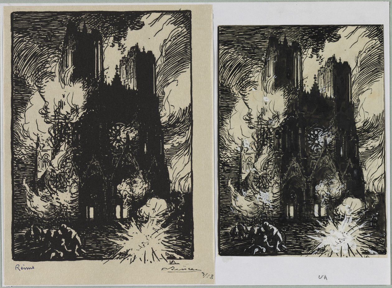 Reims, 1914. av Auguste Louis Lepère