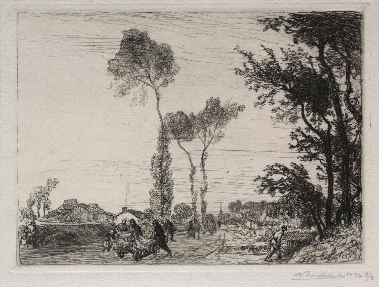 Retur fra St. Jean-de-Mont Market av Auguste Louis Lepère