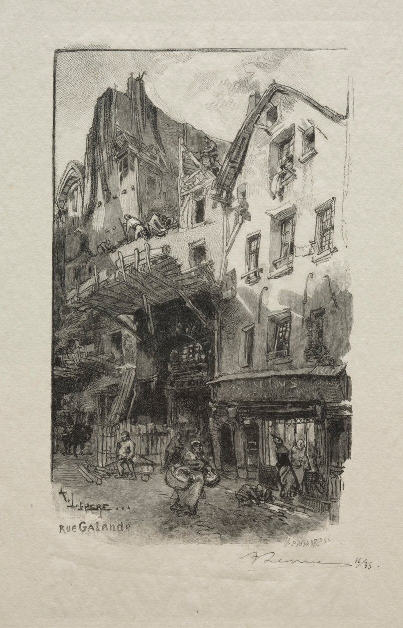 Galande gate. av Auguste Louis Lepère