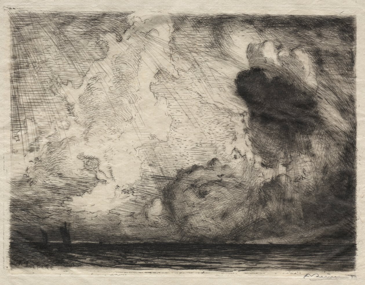 Sjølandskap av Auguste Louis Lepère