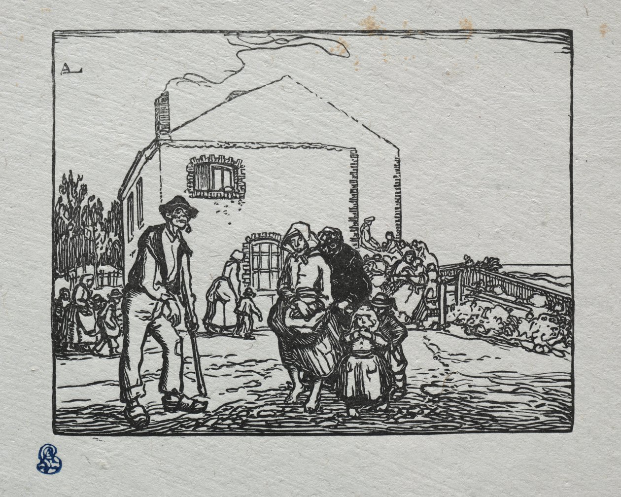 Tiggerne i det siste huset av Auguste Louis Lepère