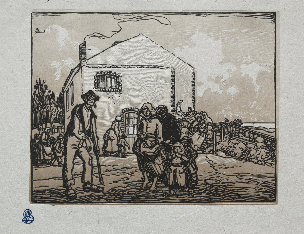 Tiggerne i det siste huset av Auguste Louis Lepère