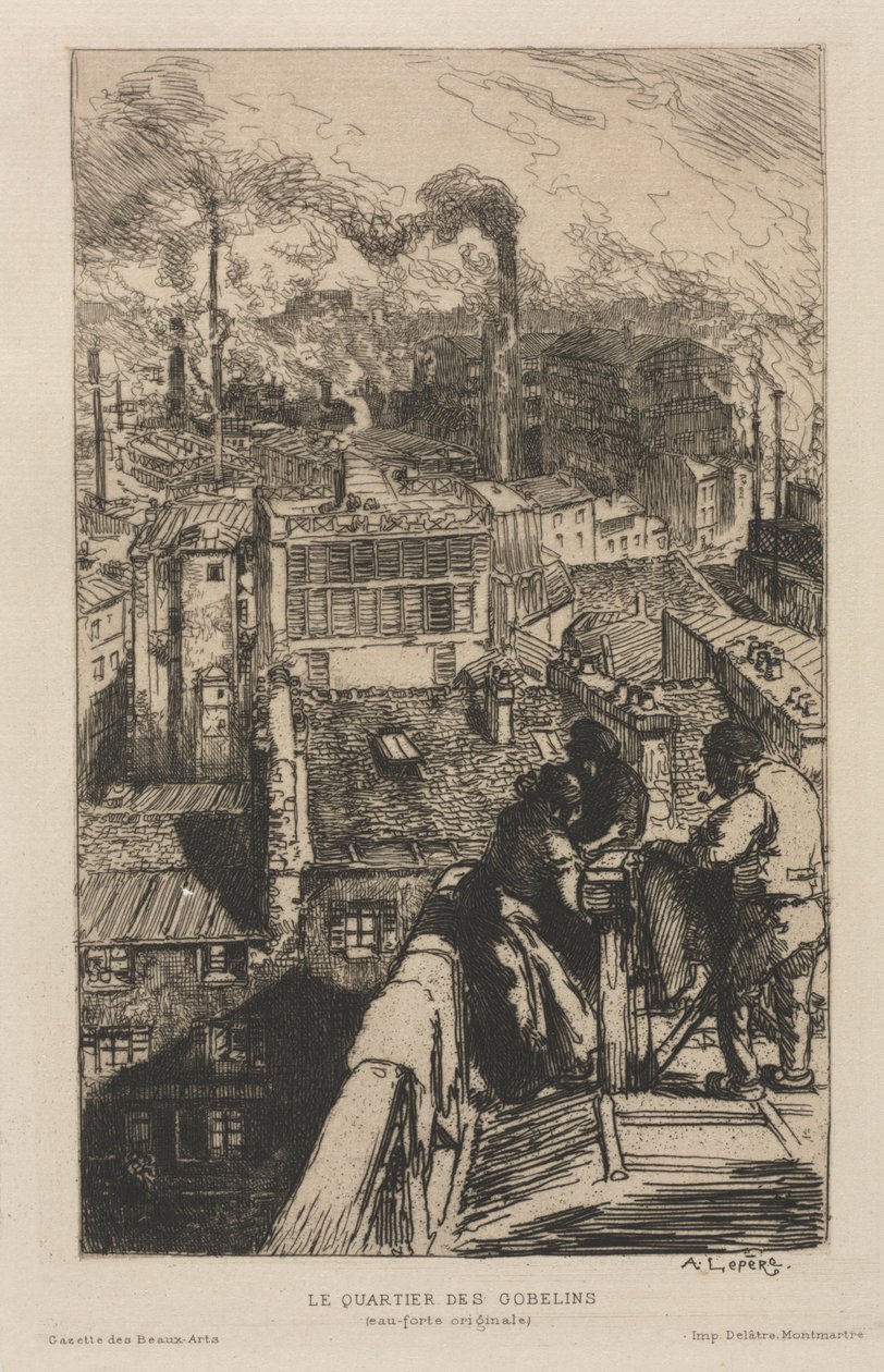 Gobelinkvarteret av Auguste Louis Lepère