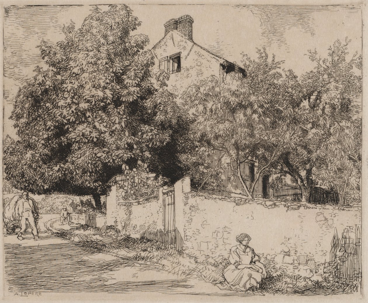 Huset til Madame B. av Auguste Louis Lepère