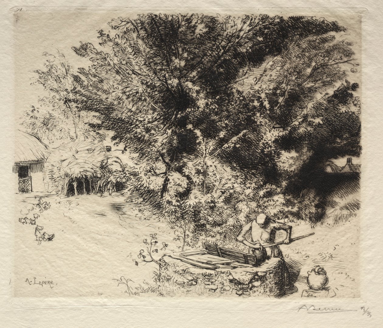 The Pit, 1911. av Auguste Louis Lepère
