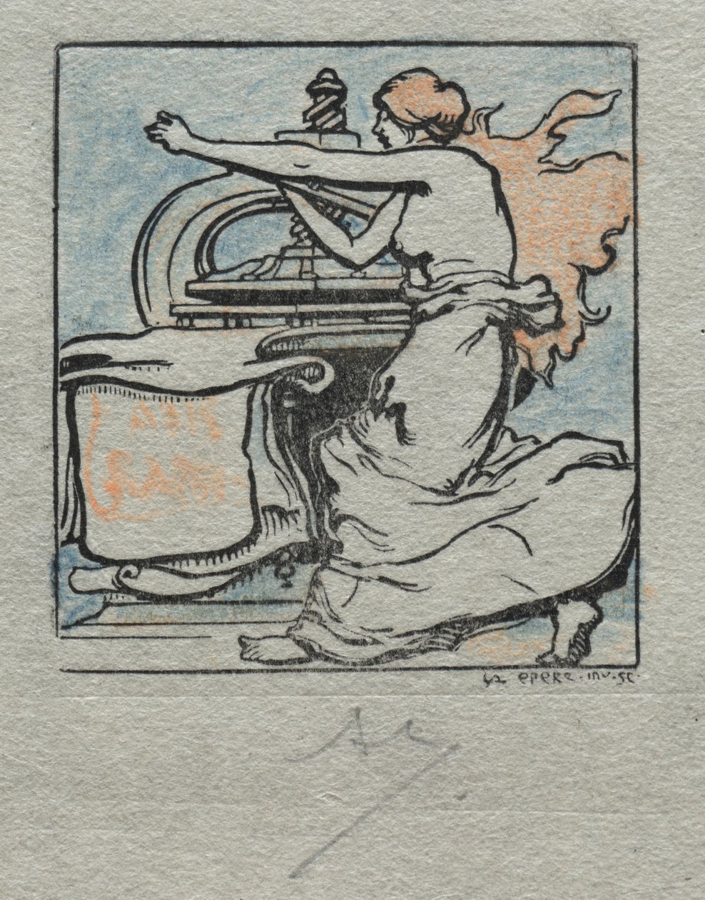 Printeren. av Auguste Louis Lepère