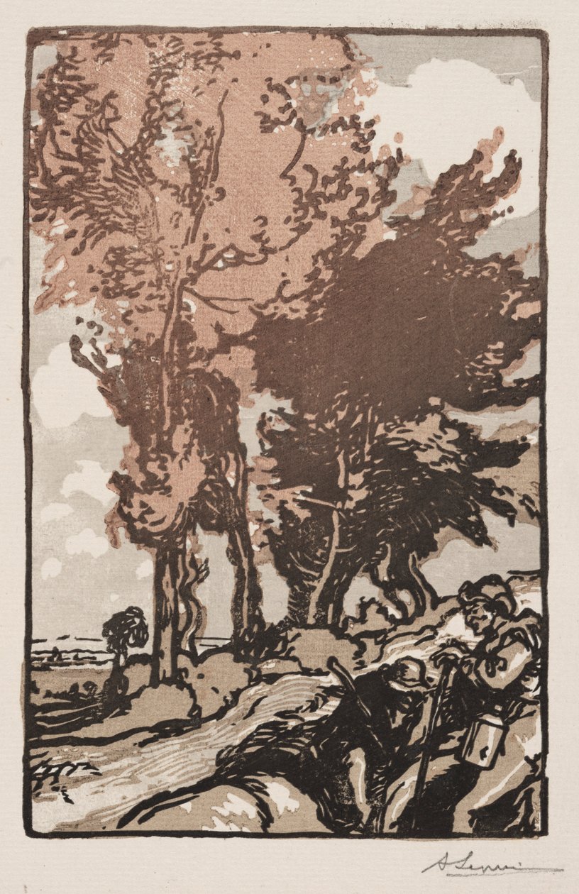 Hvilestedet, 1904. av Auguste Louis Lepère