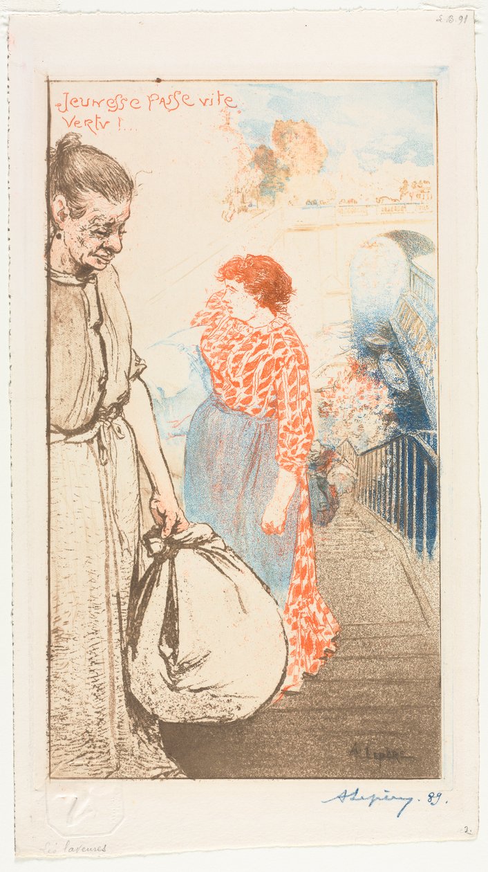 Vaskedamer av Auguste Louis Lepère