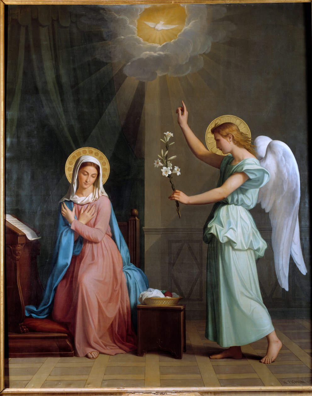 Bebudelsesmaleriet av Augustus Pichon (1805-1900) av Auguste Pichon