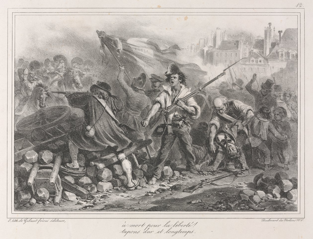 Album fra 1831: Frihet eller død! av Auguste Raffet