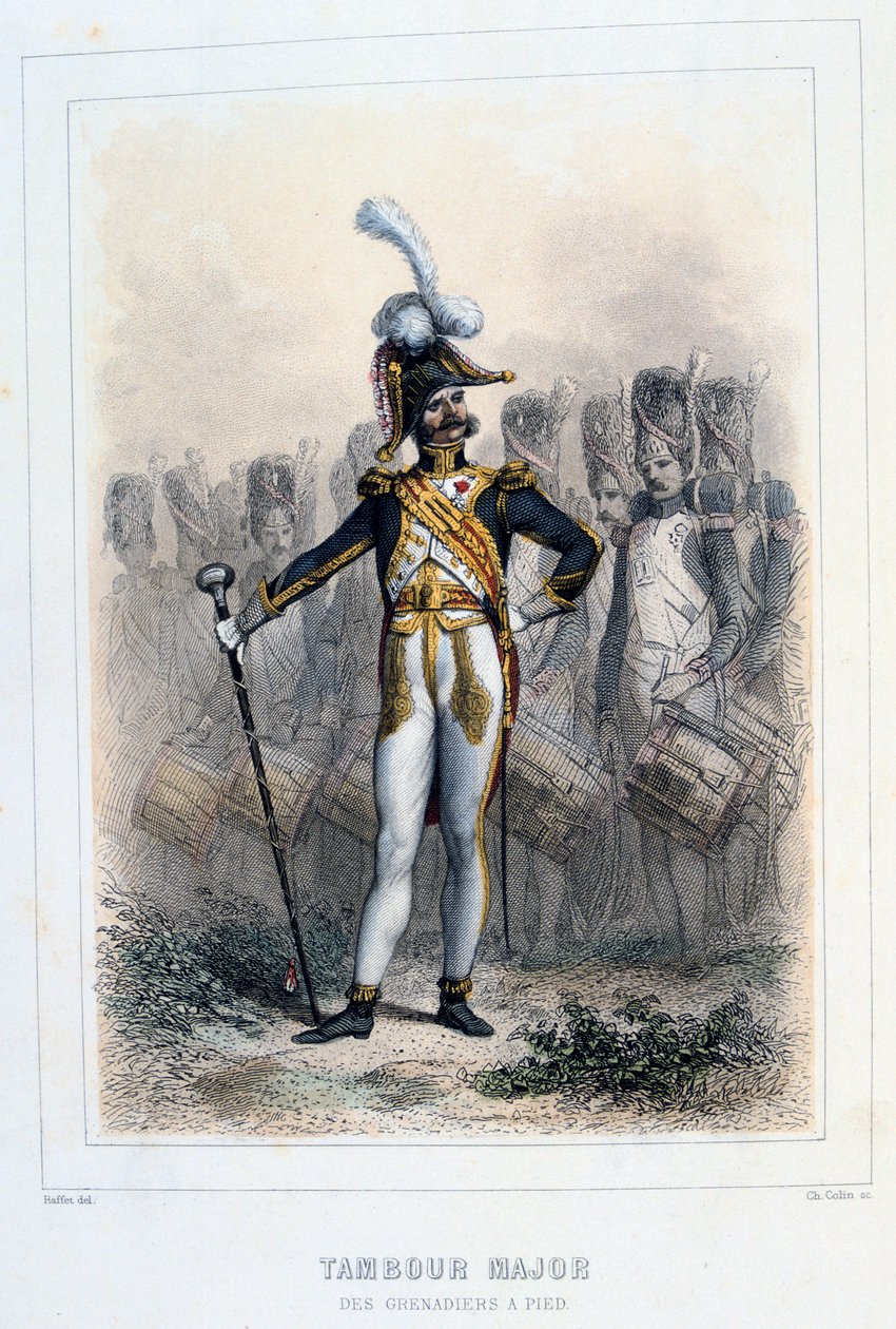 Trommemajor i Grenadiers-à-Pied, 1859. av Auguste Raffet