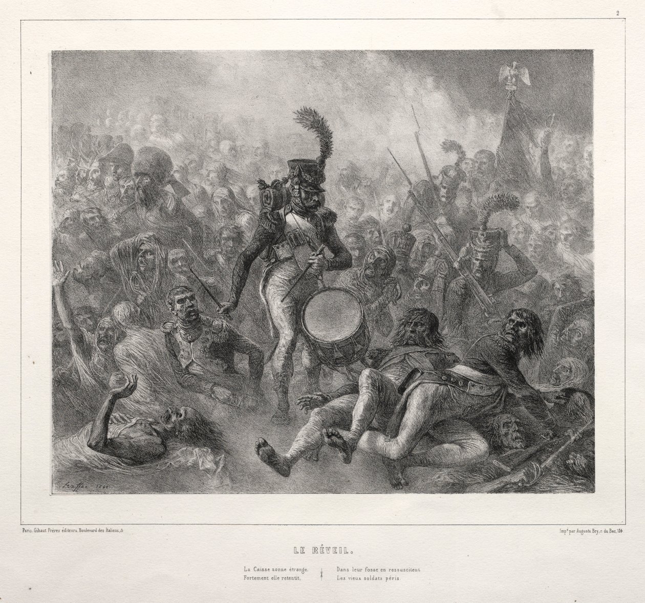 Albumet fra 1832: Reveil, 1832. av Auguste Raffet