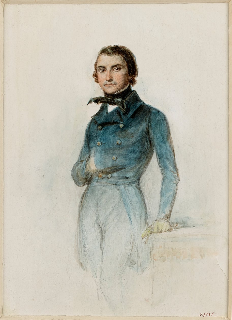 Portrett av Louis Blanc 1811-1882. av Auguste Raffet