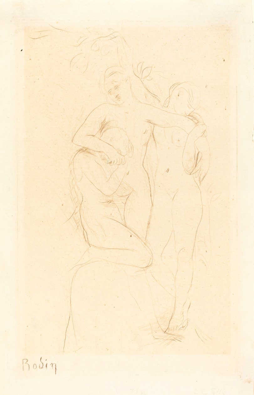 Souls in Purgatory, 1893. av Auguste Rodin