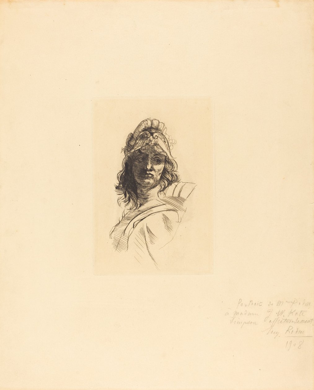 Buste de Bellone, 1883. av Auguste Rodin