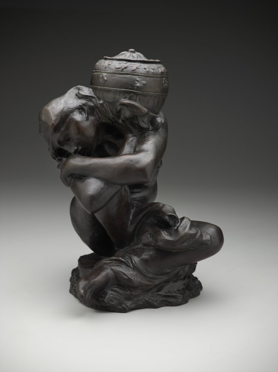 Fallen karyatid som bærer en urne av Auguste Rodin