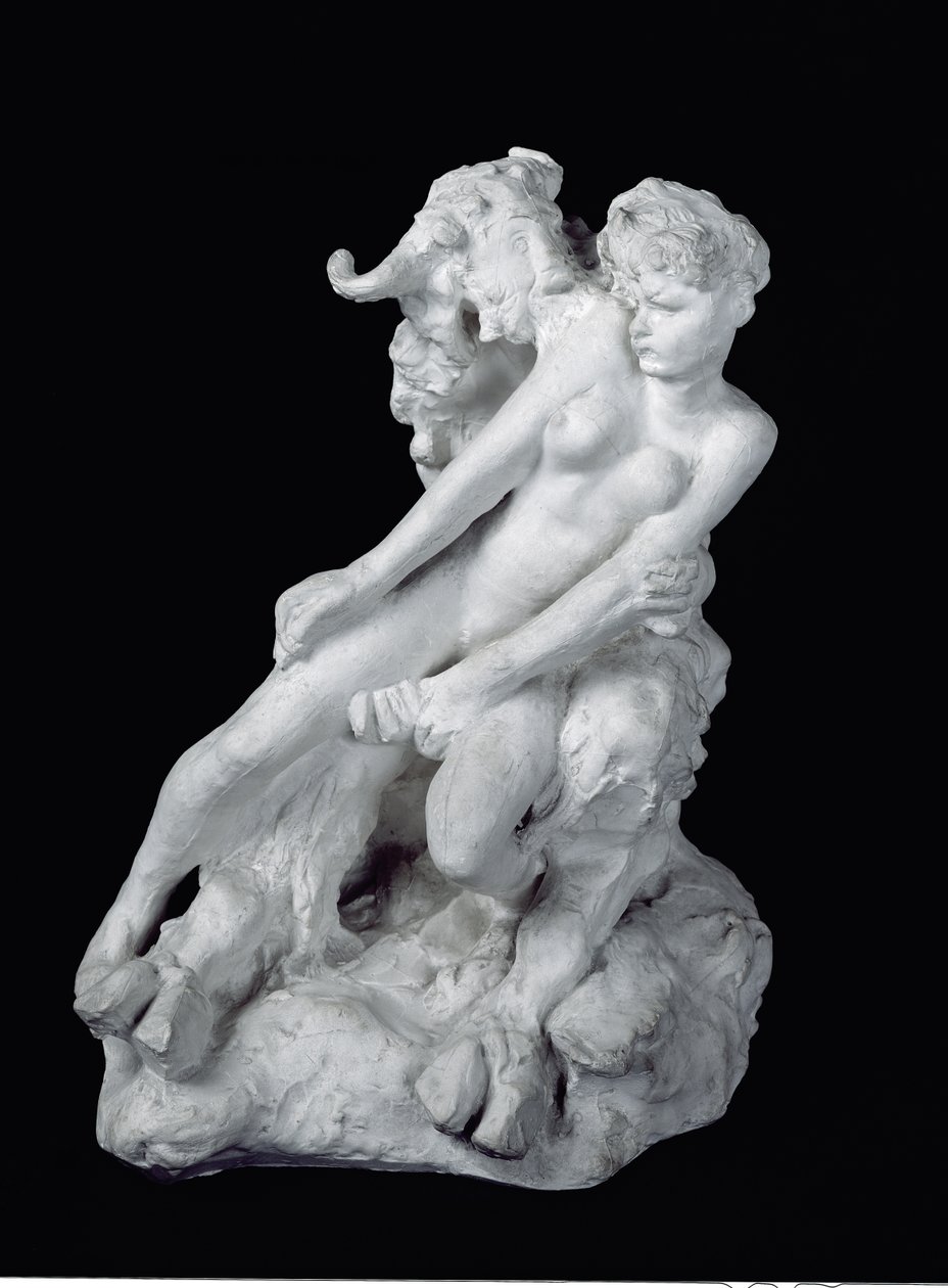 Faun og nymfe, ca. 1886 (gips) av Auguste Rodin