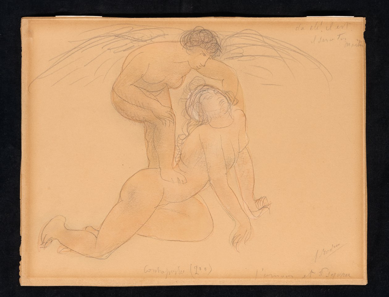Amor og psyke, ca. 1900 av Auguste Rodin