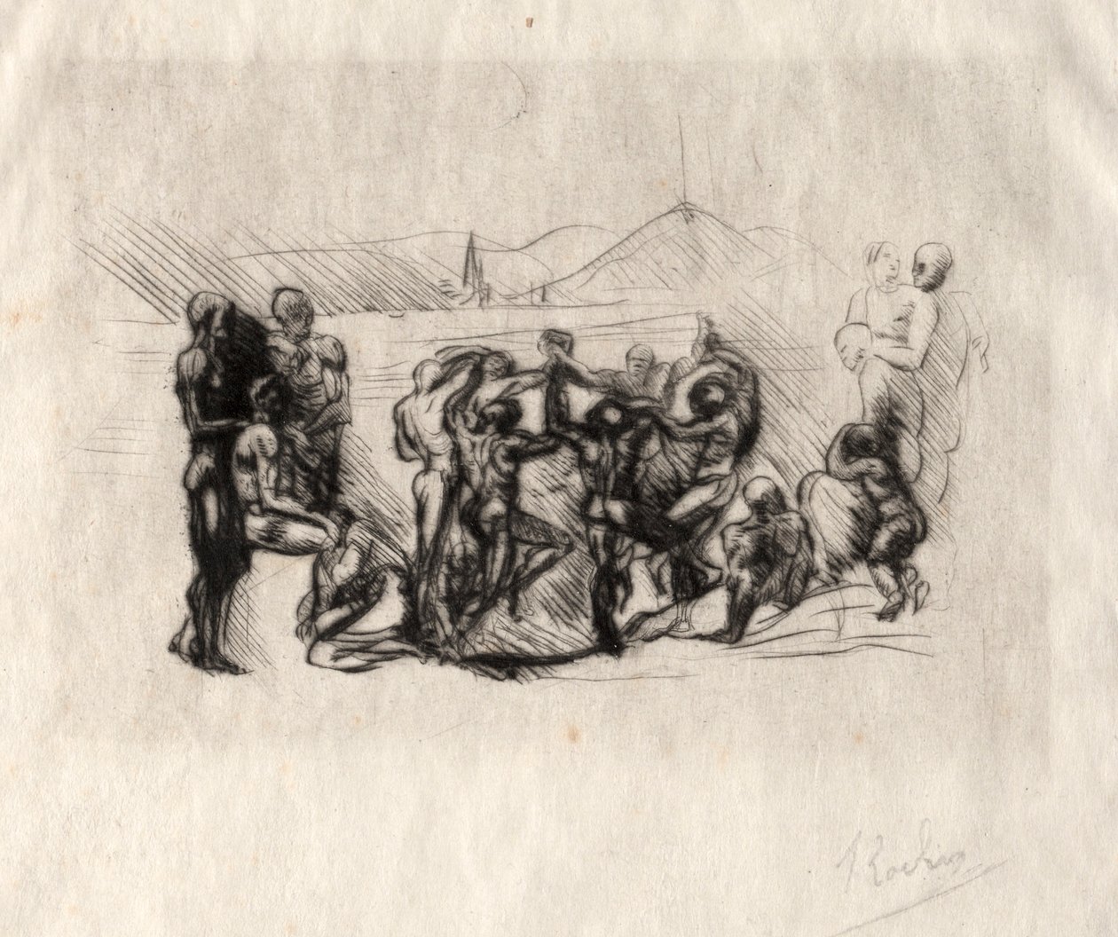 La Ronde, 1883. av Auguste Rodin