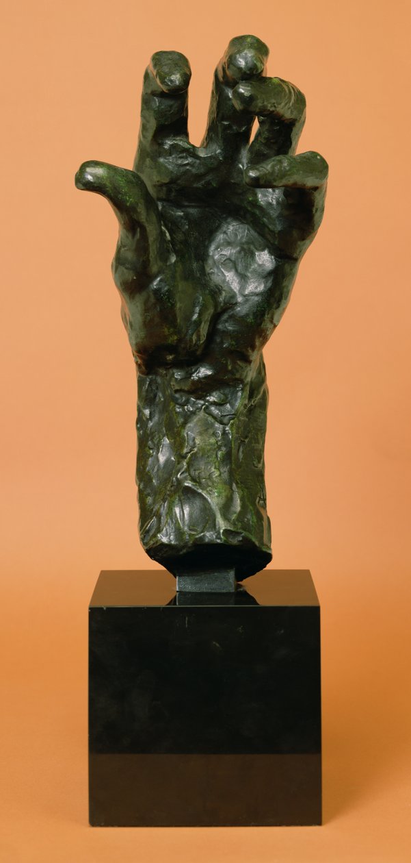 Stor venstre hånd (bronse) av Auguste Rodin