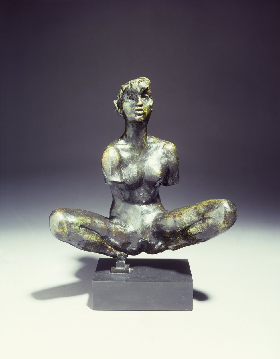 Stor sittende baderom; Stor hukende bader, av Auguste Rodin