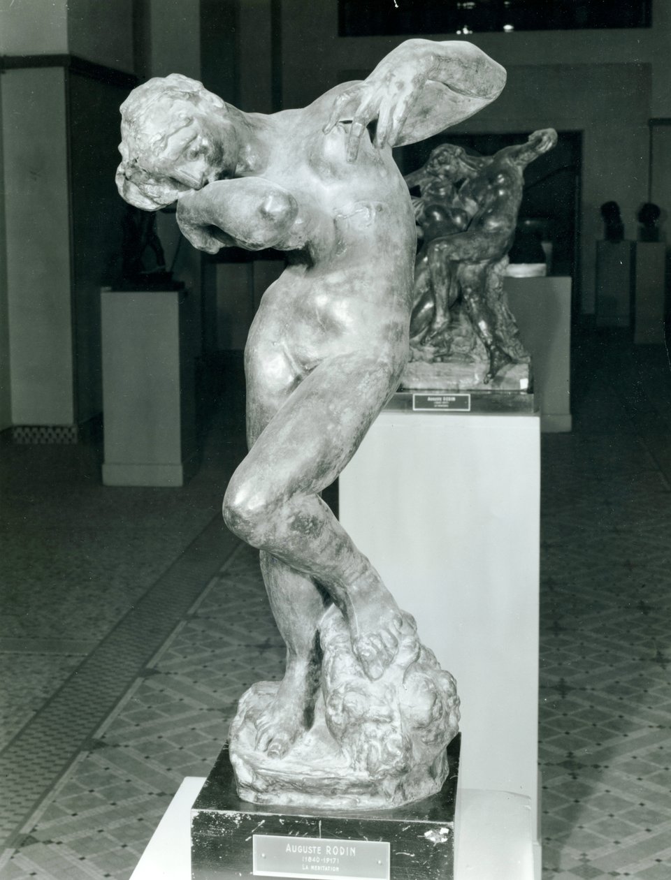 Meditasjon (bronse) av Auguste Rodin