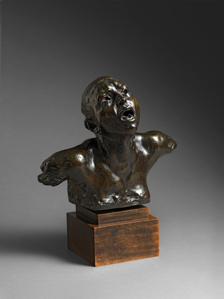 Skriket, Le Cri, før 1886 av Auguste Rodin