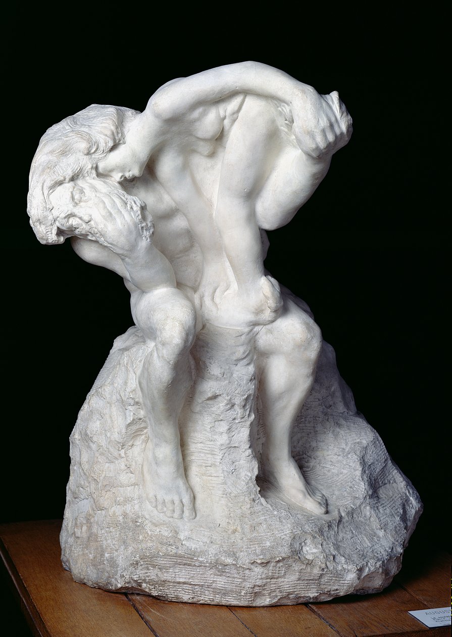 Billedhuggeren og musen hans, 1895 av Auguste Rodin