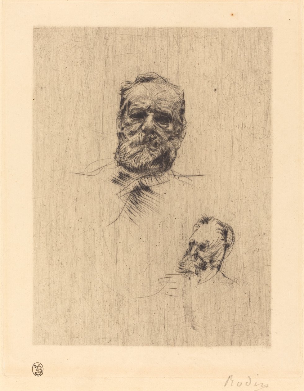 Victor Hugo, De Face av Auguste Rodin