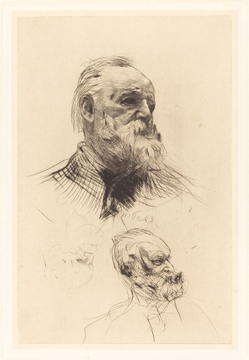 Victor Hugo, De Trois Quarts, 1884. av Auguste Rodin