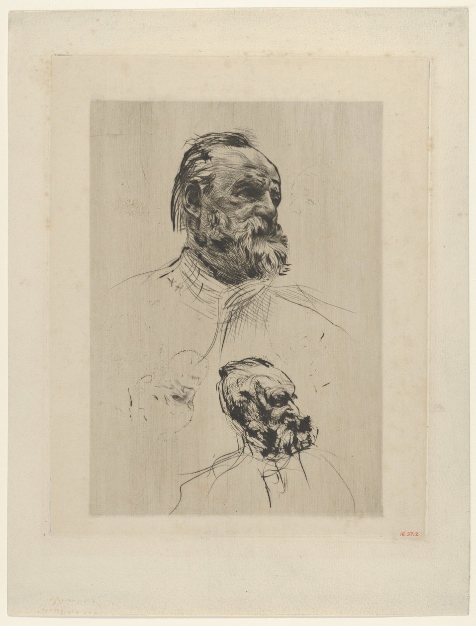 Victor Hugo trekvart visning, 1885. av Auguste Rodin