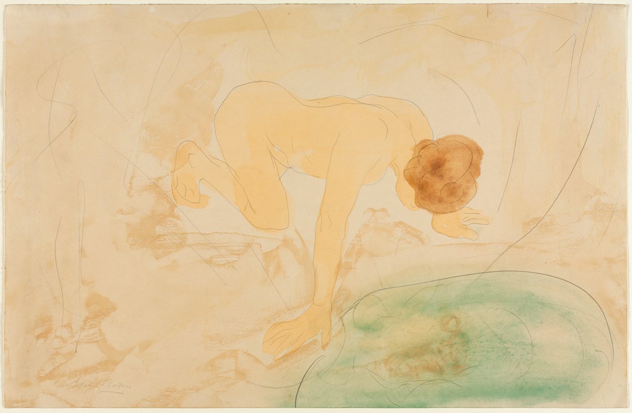 Refleksjonen, c. 1900-10. av Auguste Rodin Hand B