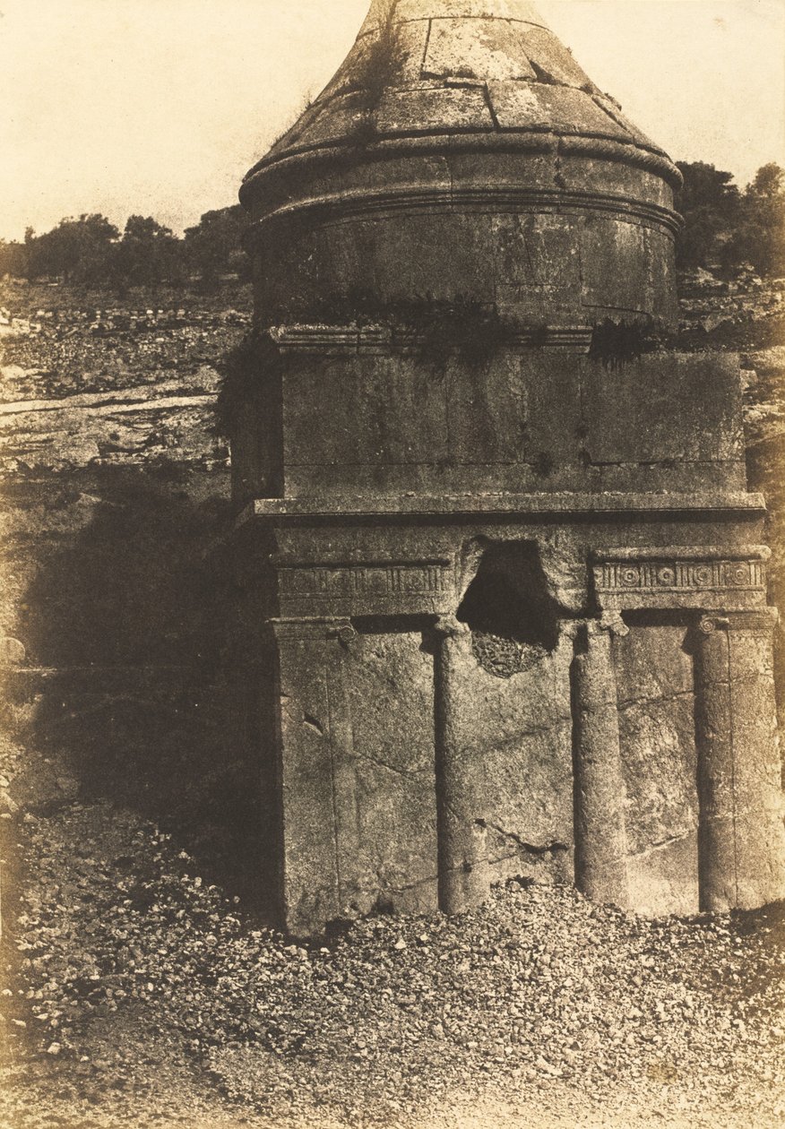 Absaloms grav, Kidrondalen, Jerusalem av Auguste Salzmann