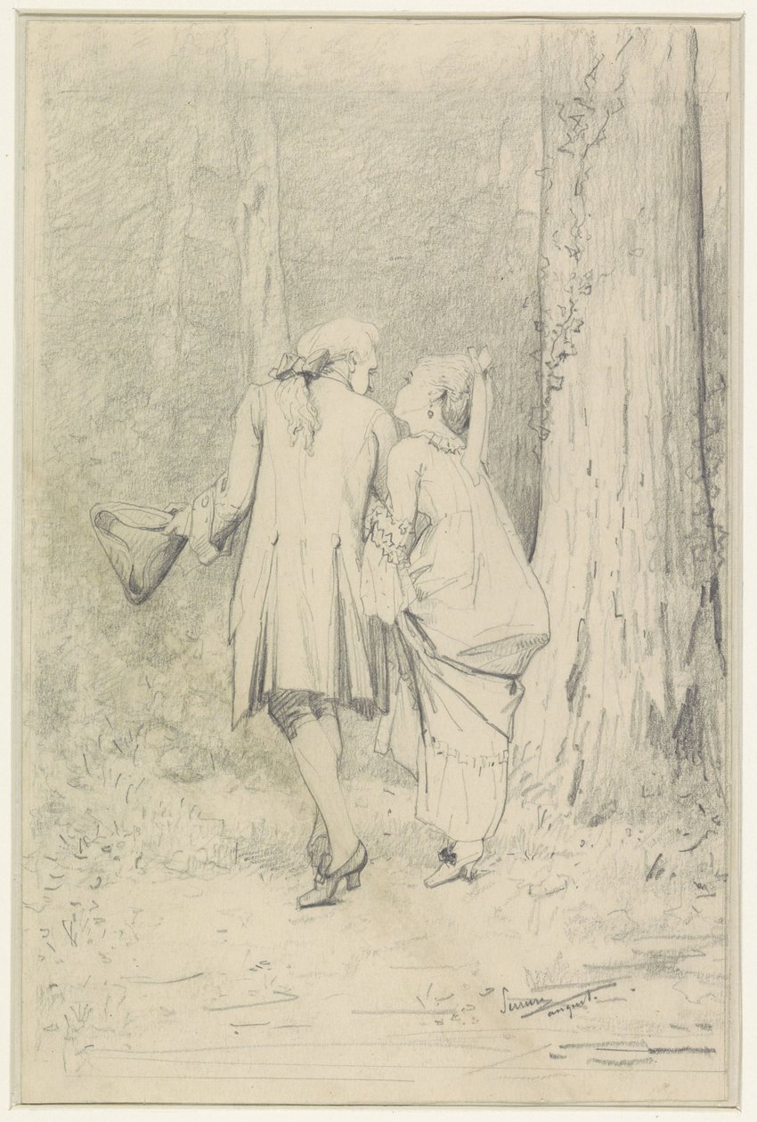 Turpar i skogen av Auguste Serrure