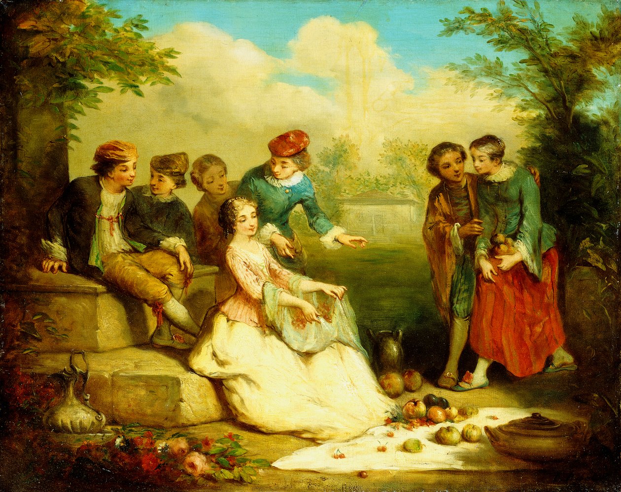 Galant parti, av Auguste Theodule Ribot