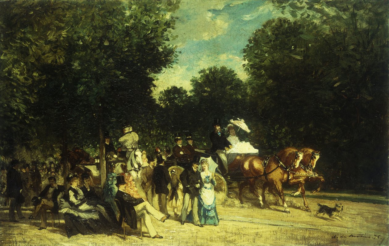 En dag i parken, 1875 av Auguste de Molins