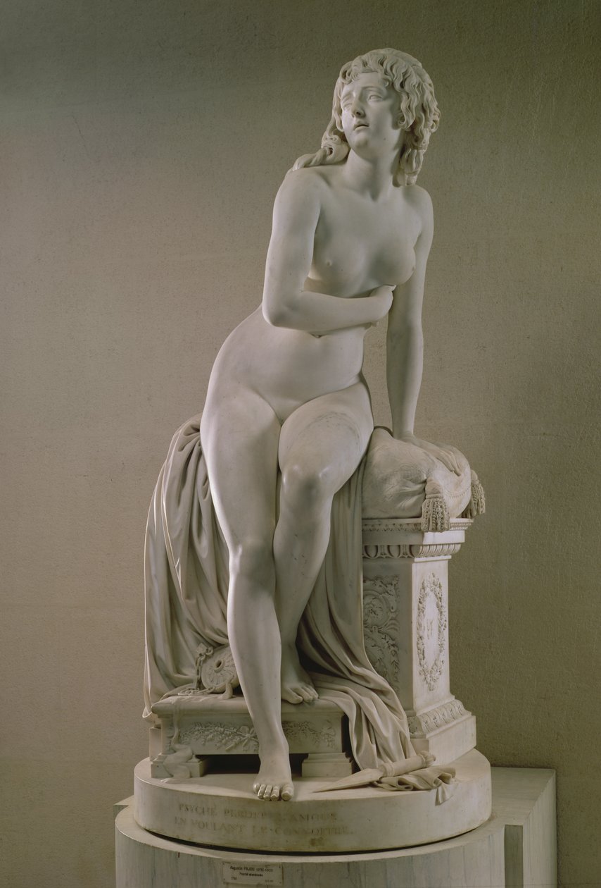 The Abandoned Psyche, 1790 (marmor) av Augustin Pajou